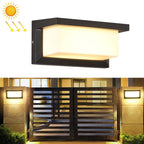 10W Outdoor Patio Wall Waterproof Solar Wall Light, Specification:, 6000K, 3000K 6000K