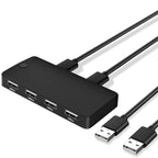 USB 2.0 Multifunctional 2 In 4 out HUB – Durable Build, Easy to Use Default Title