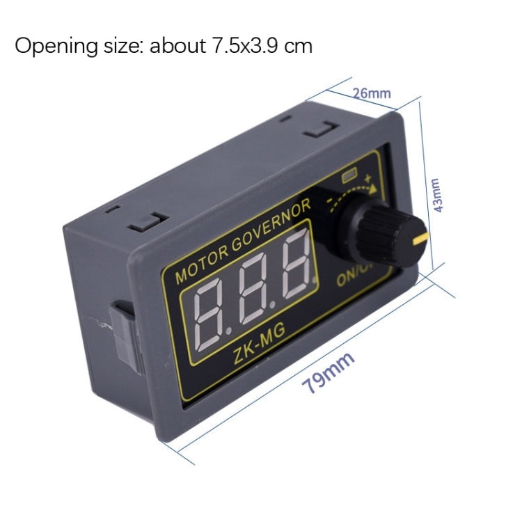ZK-MG 5-30V High Power PWM DC Motor Governor Digital Display Encoder, 150W