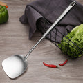 304 Stainless Steel Kitchen Equipment Thickened Hollow Handle Cooking Tool, Style:, Spatula, Soup Spoon, Slotted Spoon, Slotted Shovel Spatula