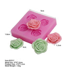Flower Silicone Mould Handmade Soap Fondant Cake Decoration, Fondant Cake Decoration