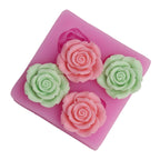 Flower Silicone Mould Handmade Soap Fondant Cake Decoration, Fondant Cake Decoration