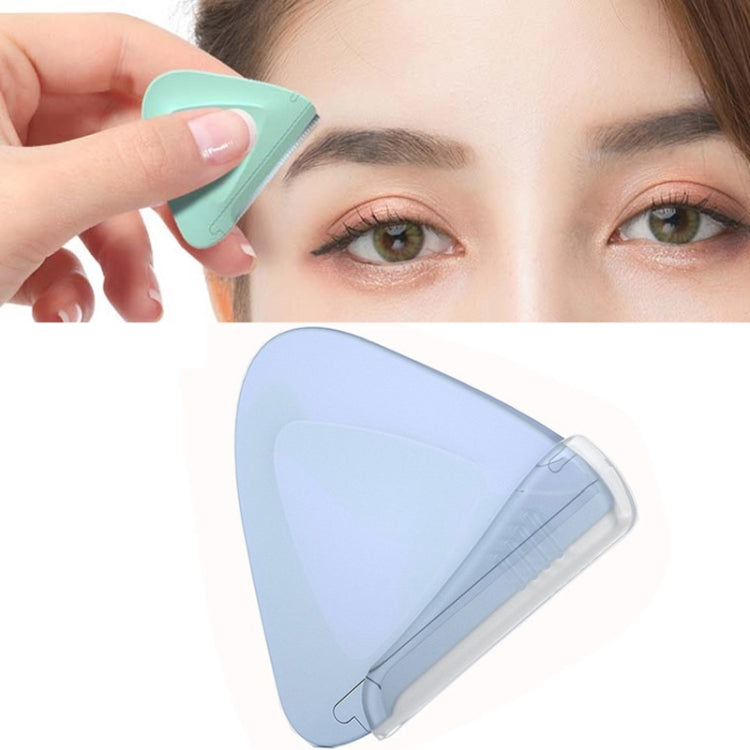 2 PCS/Box Small Triangular Eyebrow Trimmer, 2 PCS Purple + Green 2 PCS Purple + Green Purple + Green