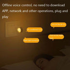 2 PCS IR18 Multifunctional Infrared WiFi Intelligent Voice Remote Control With Night Light Function