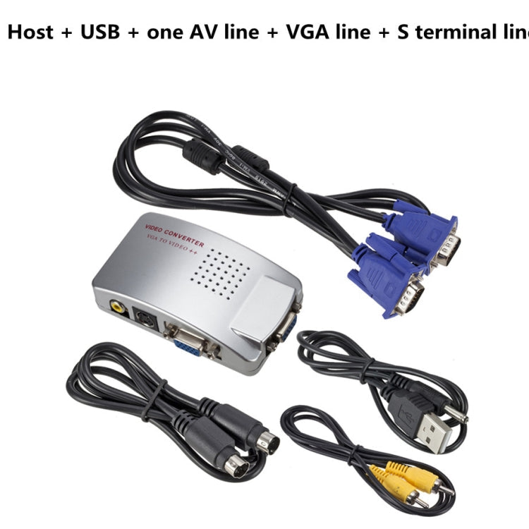 PC Converter Box VGA to AV Converter Video Switch Box – TPU