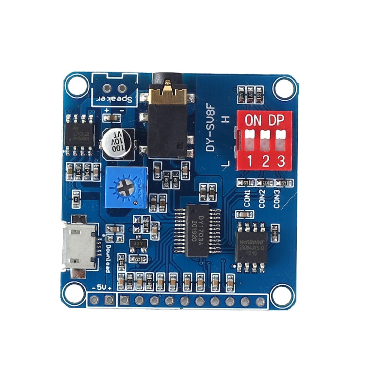 MP3 Voice Play Broadcast Module Chip Serial Port Control USB Download With 8M Storage Play Board Default Title