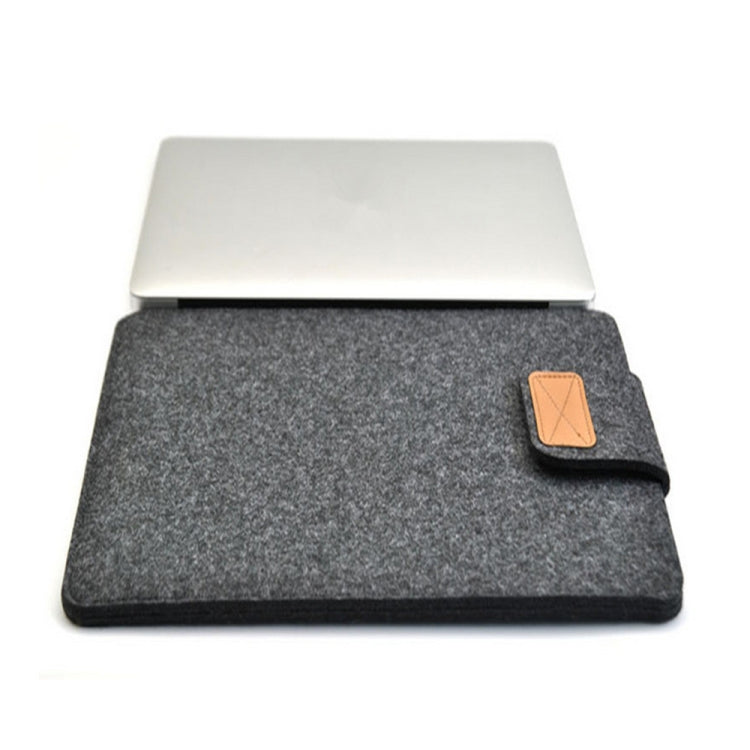 Vertical Felt Laptop Bag Tablet Sleeve Bag, 11 Inch, 13 Inch, 14 Inch, 15 Inch – Durable Build, Easy to Use 14 Inch Dark Gray