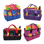 Large Capacity Foldable Polyester Stationery Storage Bag with Handles