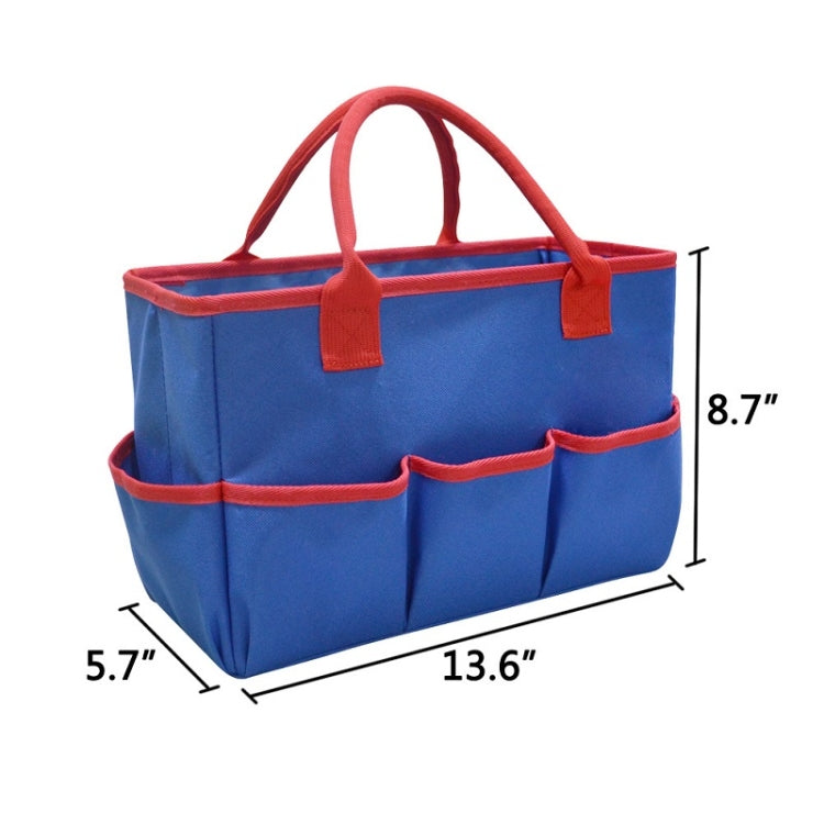 Large Capacity Foldable Polyester Stationery Storage Bag with Handles