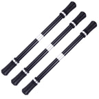 3 PCS Beginners Non-slip Wear-resistant Portable Rotating Pen Black + Black