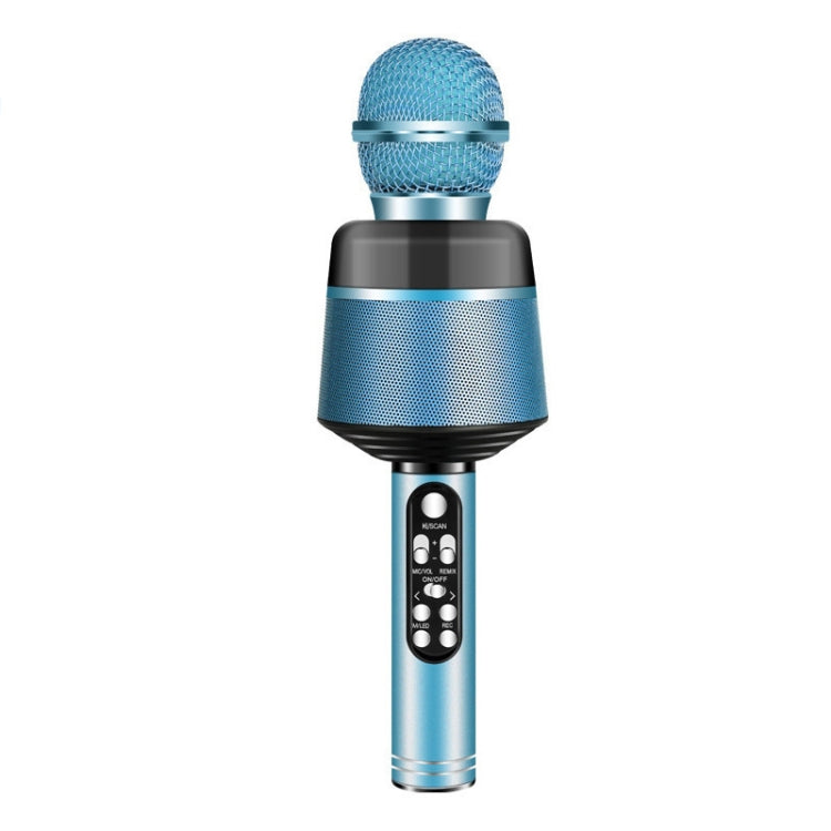 Q008 Wireless Bluetooth Capacitor Live Microphone Blue