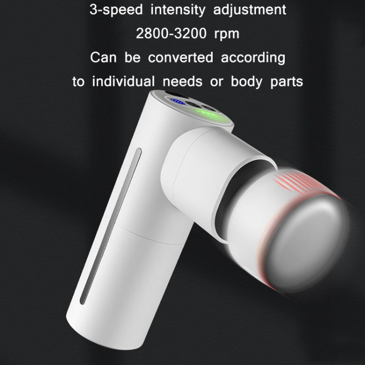 Cooling Hot Compress Fascia Muscle Relaxation Brushless Massager, Metal Gray, Grinding White – Magnetic