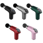 PS818 Variable Speed Vibrating Mini Muscle Fascia Relax Massager, 12 Gear (Gray), 12 Gear (Green), 12 Gear (Pink)