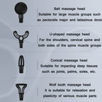 PS818 Variable Speed Vibrating Mini Muscle Fascia Relax Massager, 12 Gear (Gray), 12 Gear (Green), 12 Gear (Pink)