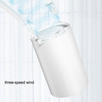 N1 Mini Portable USB Leafless Hanging Neck Fan, Mini Fan White