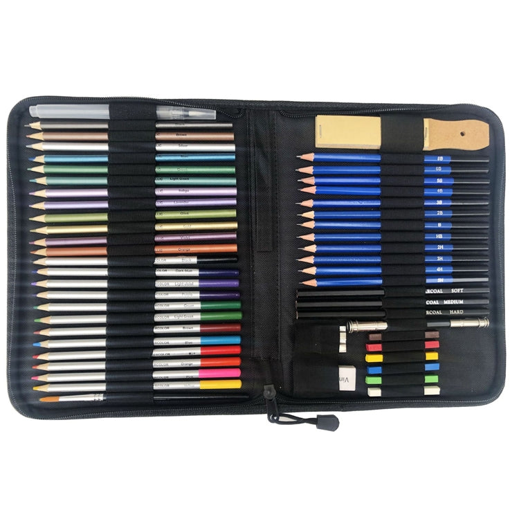 51 PCS / Set YOVER Sketch Pencil Set Water Soluble Color Lead Art Painting Kit, YW-PMN051-01 YW-PMN051-01