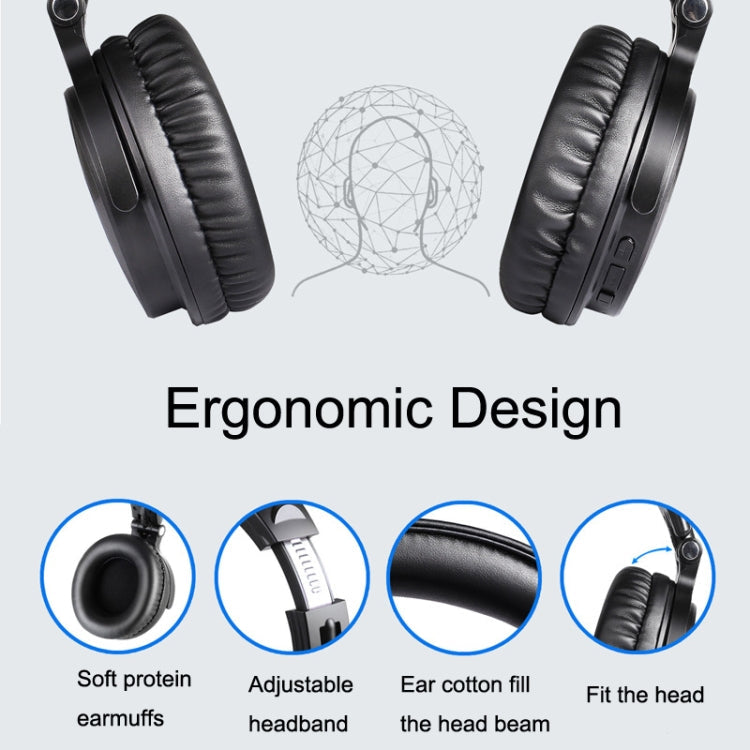 OneOdio PRO-C Bilateral Stereo Pluggable Over-Ear Wireless Bluetooth Monitor Headset, PRO-C – Bluetooth