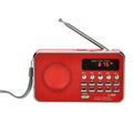 L-938 MP3 Audio Player FM Radio Support SD MMC Card AUX-IN Earphone-out, Blue, Red, Pink, White, Black Red