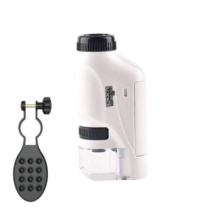 Children Handheld Portable Laboratory Equipment Microscope Toys, Lite Standard (White), Lite Standard (Pink), Lite Standard (Blue), Lite + Bracket (White), Lite + Bracket (Pink), Lite + Bracket (Blue), Lite + Specimen (White), Lite + Specimen (Blue)   ... Lite + Bracket (White)