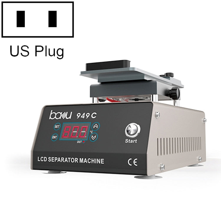 BAKU BA949C Heated 360-degree Rotating Fast LCD Screen Splitter, BA-949C US Plug, BA-949C EU Plug BA-949C US Plug US Plug 110V