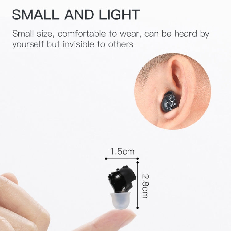 Old People Voice Amplifier Hearing Aid Magnetic Charge Dual-unit Sound Collector, US Plug, EU Plug – Magnetic