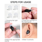 Old People Voice Amplifier Hearing Aid Magnetic Charge Dual-unit Sound Collector, US Plug, EU Plug – Magnetic
