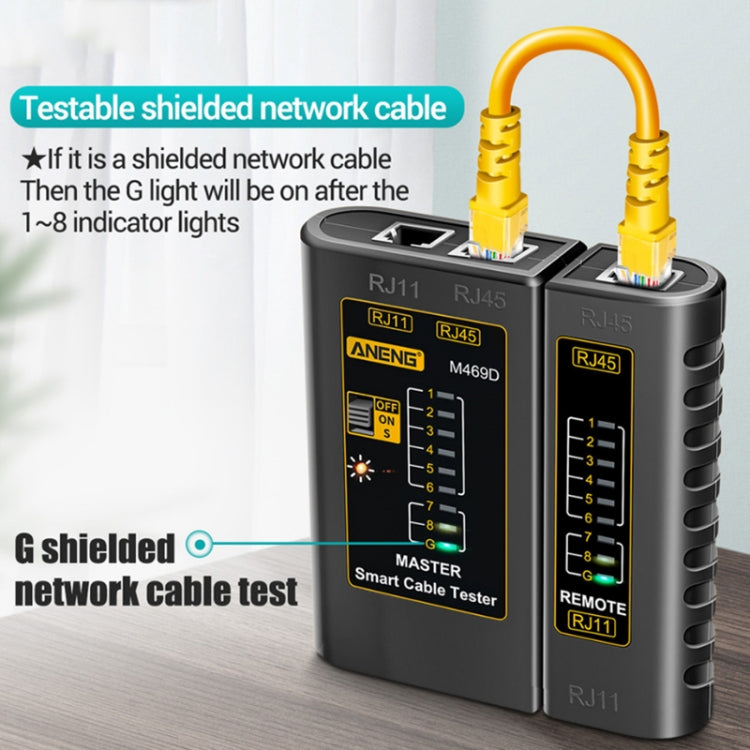 ANENG 2 PCS Multifunctional Network Cable Crystal Head Unilateral Detector, Random Color Delivery – Durable Build, Easy to Use