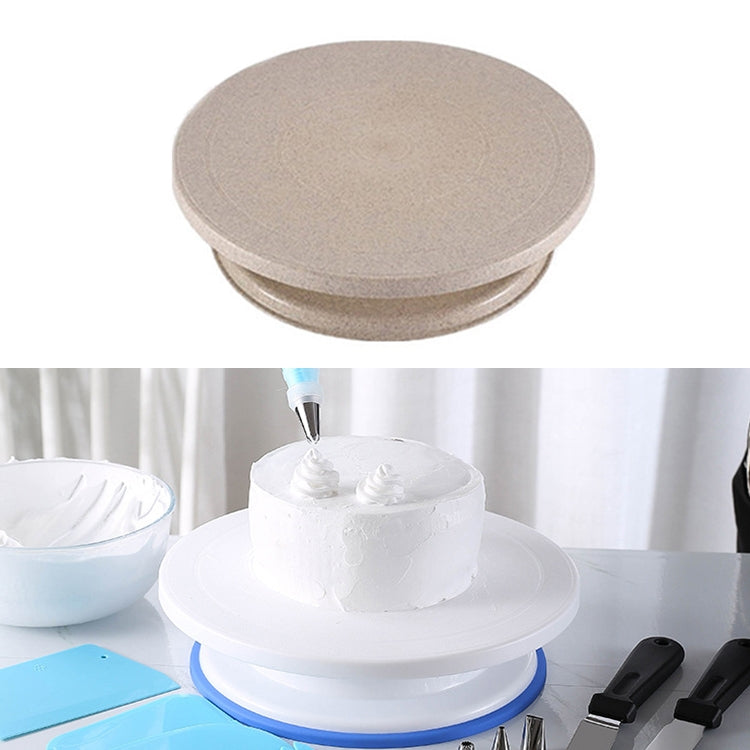 Home Piping Table Cake Turntable, White, Wheat, Blue, Pink – Non-slip Wheat