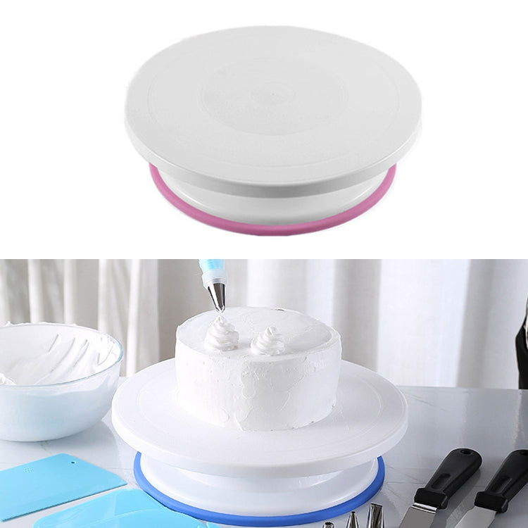 Home Piping Table Cake Turntable, White, Wheat, Blue, Pink – Non-slip Pink