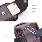 BULL CAPTAIN Leather Multifunctional Waist Bag For Men, Brown-05, Brown-07, Brown-08, Brown-10, Brown-04, Brown-06, Brown-09, Black-05, Black-07, Black-08, Black-10, Black-04, Black-09