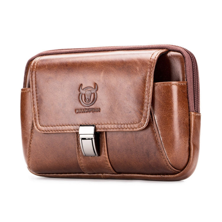 BULL CAPTAIN Multifunctional Leather Mobile Phone Small Waist Bag For Men, Horizontal Brown, Horizontal Black, Vertical Brown, Vertical Black – Waterproof, Leather Horizontal Brown