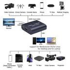 USB To HDMI HD Video Capture Card Supports 4K X 2K