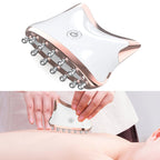 SM-2102 EMS Color Light Meridian Dredging Scraping Massager, White Gold, White Silver White Gold