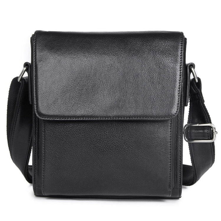 Vintage Crazy Horse Leather Men Shoulder Bag Messenger Bag, Black, Brown, Dark Brown Black Black
