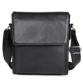 Vintage Crazy Horse Leather Men Shoulder Bag Messenger Bag, Black, Brown, Dark Brown Black Black