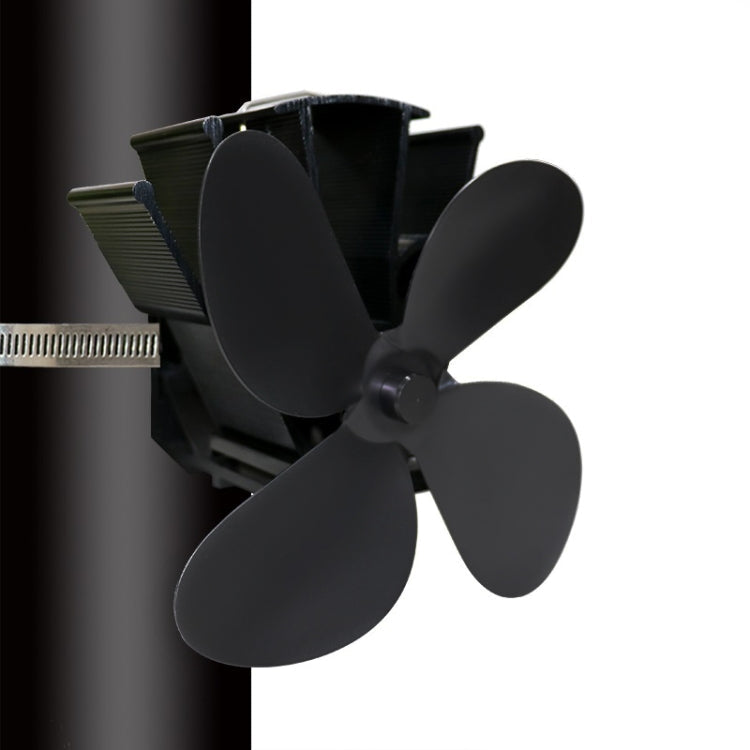 YL603 Thermodynamic Magnetless Wall Mounted Fireplace Fan, Black, Gold, Silver, Gray, Red, Bronze, Rose Red, Blue Black