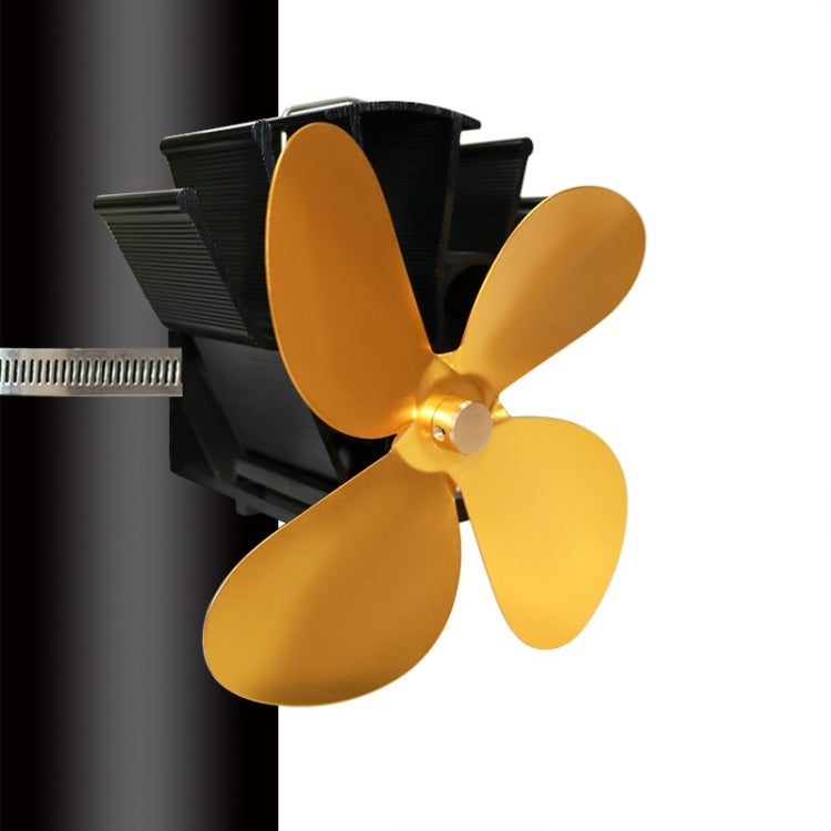 YL603 Thermodynamic Magnetless Wall Mounted Fireplace Fan, Black, Gold, Silver, Gray, Red, Bronze, Rose Red, Blue Gold