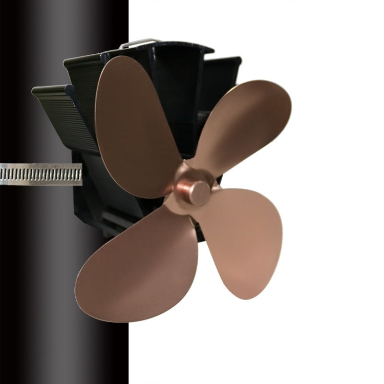 YL603 Thermodynamic Magnetless Wall Mounted Fireplace Fan, Black, Gold, Silver, Gray, Red, Bronze, Rose Red, Blue Bronze