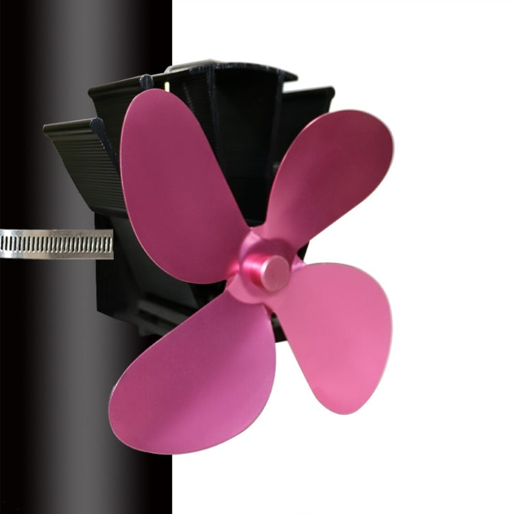 YL603 Thermodynamic Magnetless Wall Mounted Fireplace Fan, Black, Gold, Silver, Gray, Red, Bronze, Rose Red, Blue Rose Red