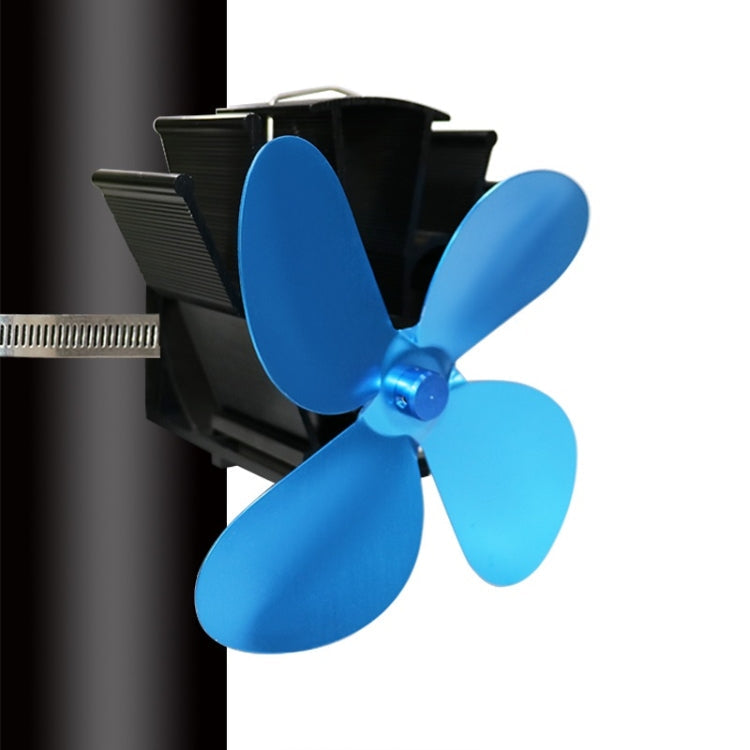YL603 Thermodynamic Magnetless Wall Mounted Fireplace Fan, Black, Gold, Silver, Gray, Red, Bronze, Rose Red, Blue Blue