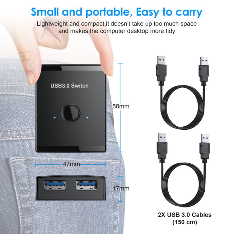 T25 2 In 1 USB3.0 Bidirectional Switch Printer Sharer Splitter – Durable Build, Easy to Use