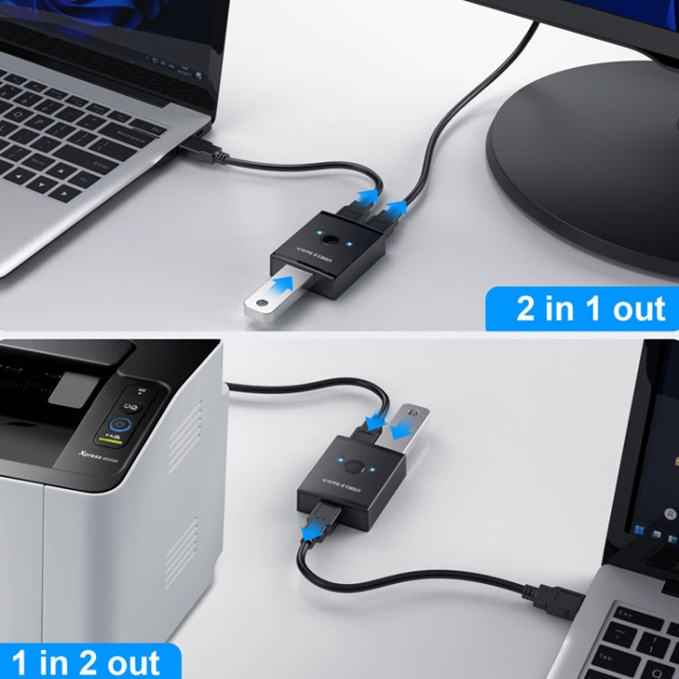 T25 2 In 1 USB3.0 Bidirectional Switch Printer Sharer Splitter – Durable Build, Easy to Use