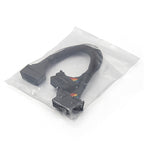 2 In 1 16PIN Car OBD Elbow Extension Cable Converted Cable, 2 In 1 16PIN