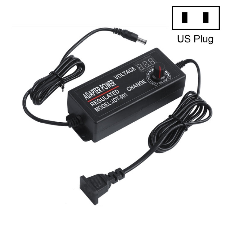 HuaZhenYuan 3-12V5A High Power Speed Regulation And Voltage Regulation Power Adapter With Monitor, US Plug, EU Plug, UK Plug, AU Plug US Plug