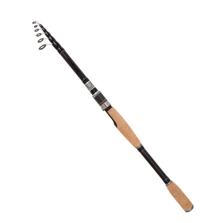 Telescopic Carbon Lure Rod Short Section Fishing Casting Rod, 2.4m, 1.8m, 3.0m – Waterproof, Wear-resistant 1.8m Straight Handle