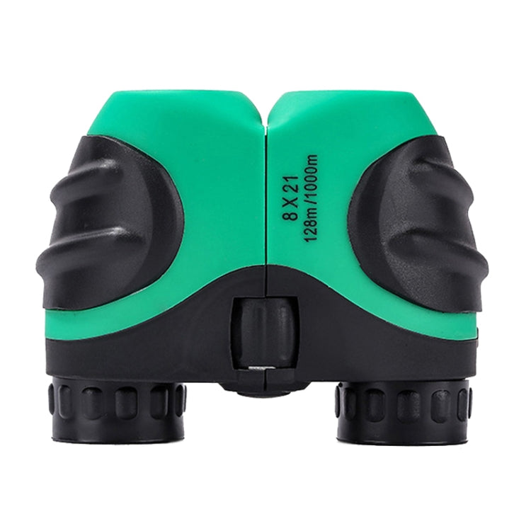 WYJ022 Children Mini HD Binoculars, 8X21 Red, 8X21 Yellow, 8X21 Blue, 8X21 Green – Lanyard, Leather 8X21 Green Green