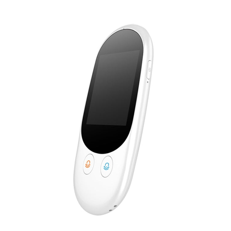 Travel Simultaneous Translator Scanning Recording Intelligent Voice Translator, White, Black – Durable Build, Easy to Use White