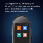 Travel Simultaneous Translator Scanning Recording Intelligent Voice Translator, White, Black – Durable Build, Easy to Use