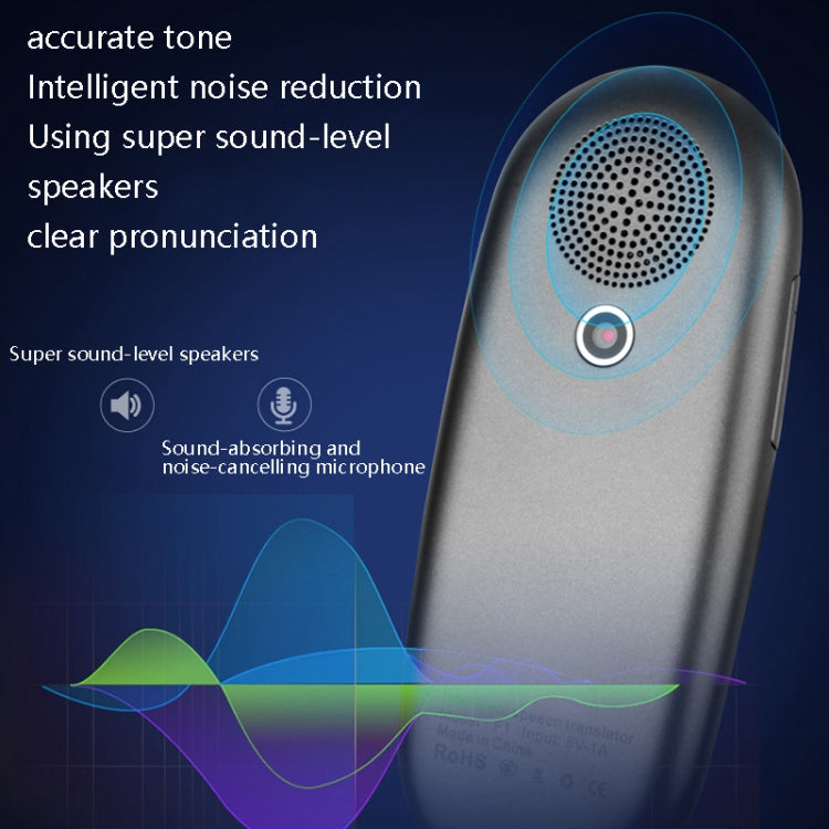 Travel Simultaneous Translator Scanning Recording Intelligent Voice Translator, White, Black – Durable Build, Easy to Use