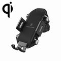 X343 15W Car Wireless Charger Smart Induction Suction Cup Phone Holder – Wireless Charging, TPU Black